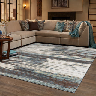 Oriental Weavers Carson 9675A Blue Ivory Area Rug Lifestyle Image