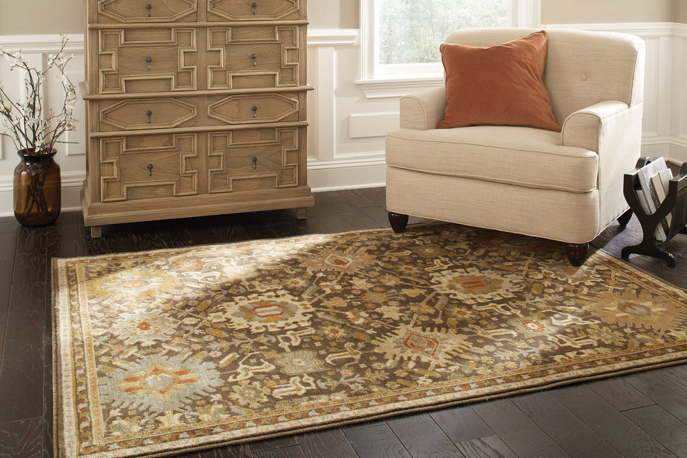 Oriental Weavers Casablanca 4444A Mink/Multi Area Rug RoomScene Feature