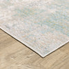 Oriental Weavers Cavett CAV01 Ivory/ Green Area Rug Corner Image