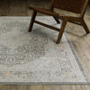 Oriental Weavers Cavett CAV02 Grey/ Orange Area Rug Lifestyle Image Feature