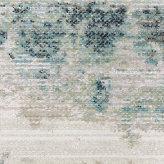 Oriental Weavers Cavett CAV03 Ivory/ Blue Area Rug Close-up Image