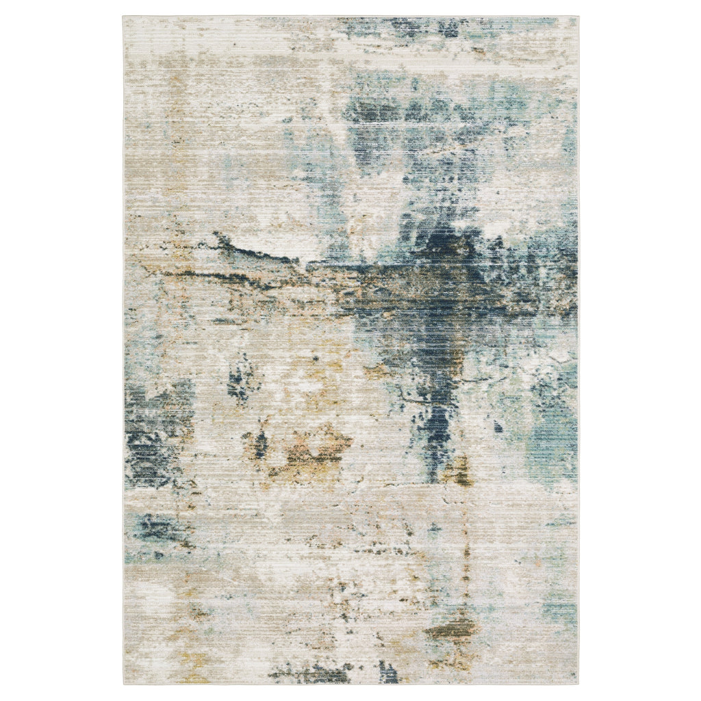 Oriental Weavers Cavett CAV03 Ivory/ Blue Area Rug main image