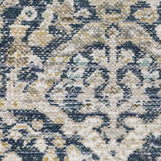 Oriental Weavers Cavett CAV06 Blue/ Gold Area Rug Close-up Image