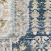 Oriental Weavers Cavett CAV07 Blue/ Gold Area Rug Close-up Image