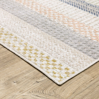 Oriental Weavers Cavett CAV08 Ivory/ Multi Area Rug Corner Image