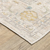 Oriental Weavers Cavett CAV11 Beige/ Blue Area Rug Corner Image