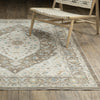 Oriental Weavers Cavett CAV12 Brown/ Blue Area Rug Lifestyle Image Feature