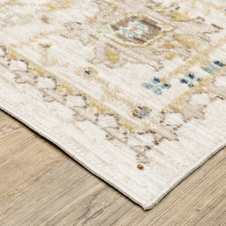 Oriental Weavers Cavett CAV13 Blue/ Pink Area Rug Corner Image