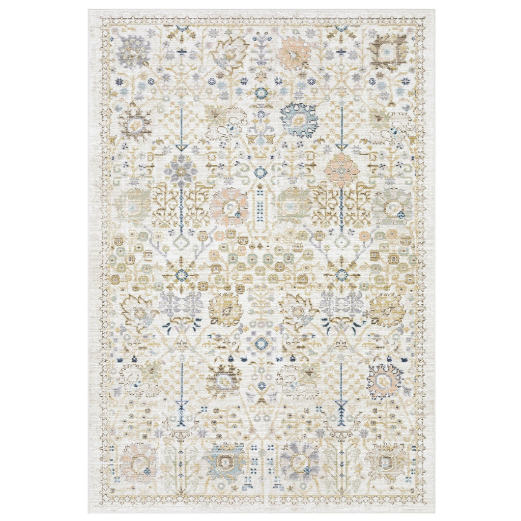 Oriental Weavers Cavett CAV13 Blue/ Pink Area Rug main image