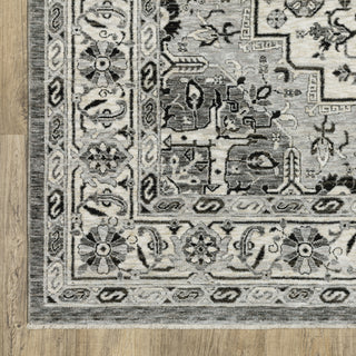 Oriental Weavers Chamberlain CH10L Grey/Grey Area Rug Corner Image