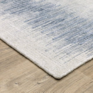 Oriental Weavers Clarke CLA06 Blue/ Ivory Area Rug Corner Image