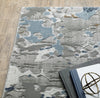 Oriental Weavers Easton 012E3 Beige/Blue Area Rug Corner Image