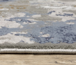 Oriental Weavers Easton 3313Q Beige/Blue Area Rug Pile Image