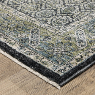 Oriental Weavers Eliana ELI01 Blue/ Green Area Rug Corner Image