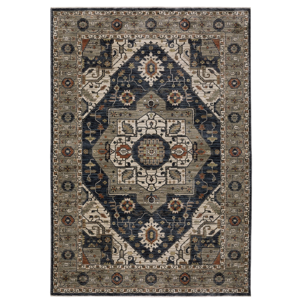Oriental Weavers Eliana ELI07 Brown/ Blue Area Rug main image