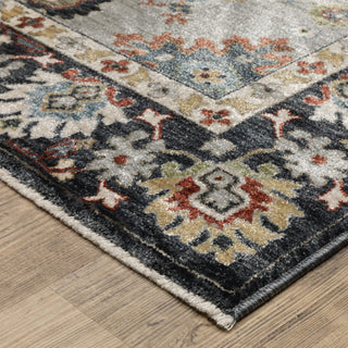 Oriental Weavers Eliana ELI08 Blue/ Multi Area Rug Corner Image