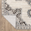 Oriental Weavers ELLINGTON ELL01 Ivory/ Blue Area Rug Backing Image