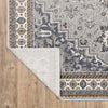 Oriental Weavers ELLINGTON ELL02 Blue/ Grey Area Rug Backing Image