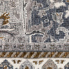 Oriental Weavers ELLINGTON ELL02 Blue/ Grey Area Rug Close-up Image