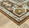 Oriental Weavers ELLINGTON ELL03 Rust/ Blue Area Rug Corner Image