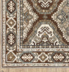 Oriental Weavers ELLINGTON ELL03 Rust/ Blue Area Rug Corner Image