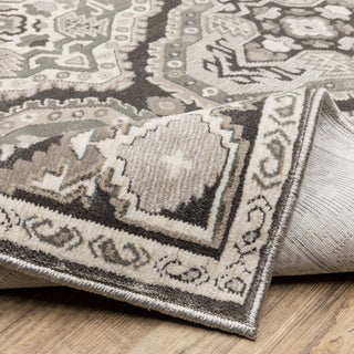 Oriental Weavers ELLINGTON ELL04 Grey/ Grey Area Rug Backing Image