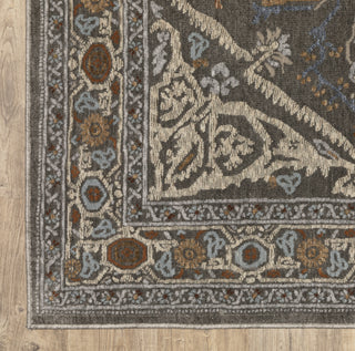 Oriental Weavers ELLINGTON ELL05 Grey/ Multi Area Rug Corner Image