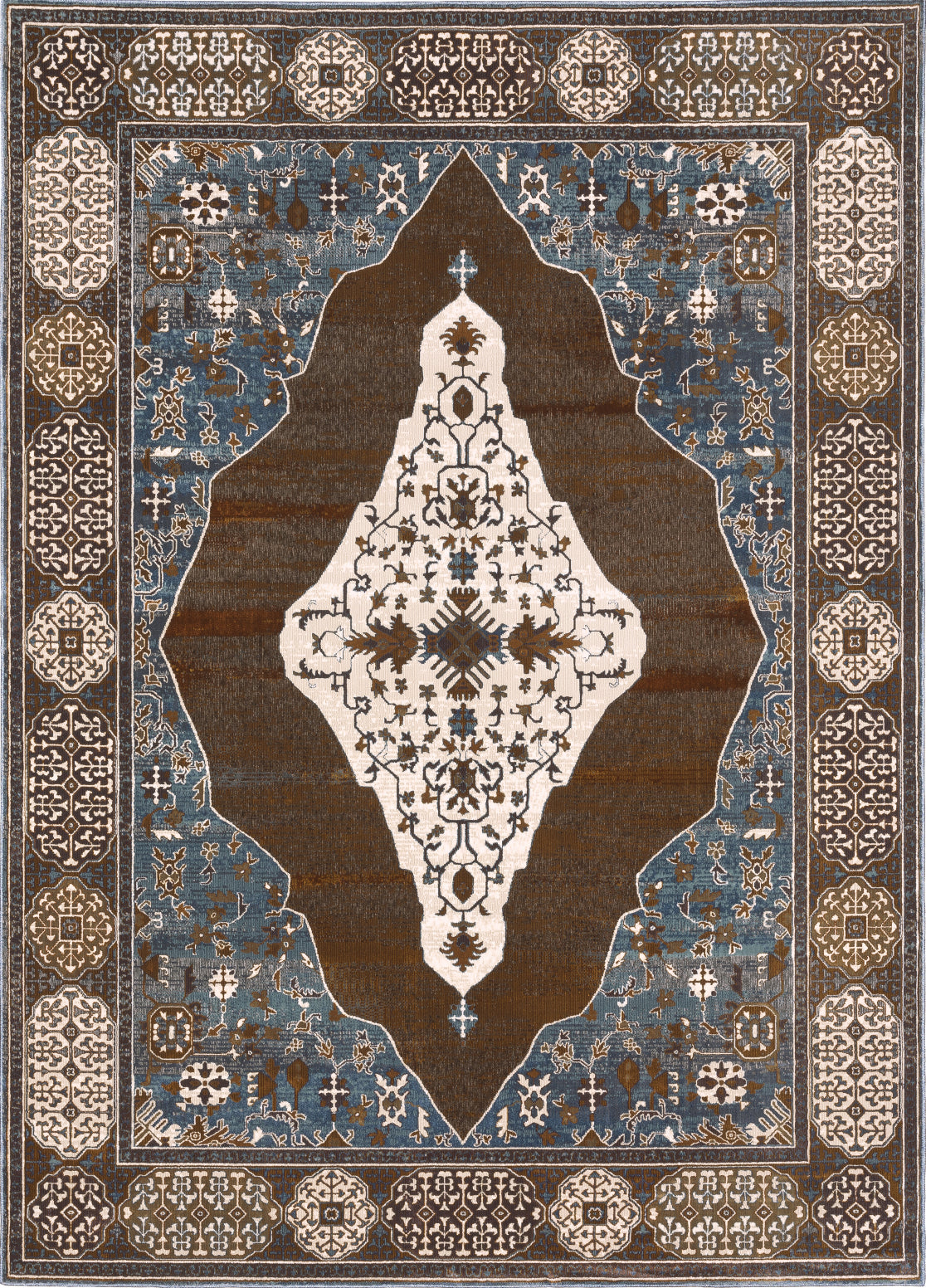 Oriental Weavers ELLINGTON ELL06 Rust/ Blue Area Rug main image