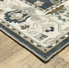 Oriental Weavers ELLINGTON ELL08 Blue/ Beige Area Rug Corner Image