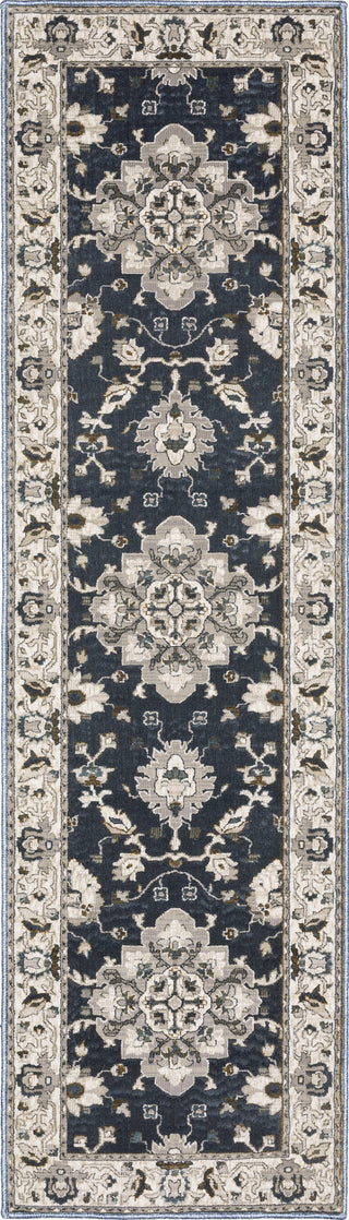 Oriental Weavers ELLINGTON ELL08 Blue/ Beige Area Rug Runner Image