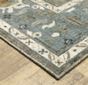 Oriental Weavers ELLINGTON ELL09 Grey/ Blue Area Rug Corner Image