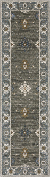 Oriental Weavers ELLINGTON ELL09 Grey/ Blue Area Rug Runner Image