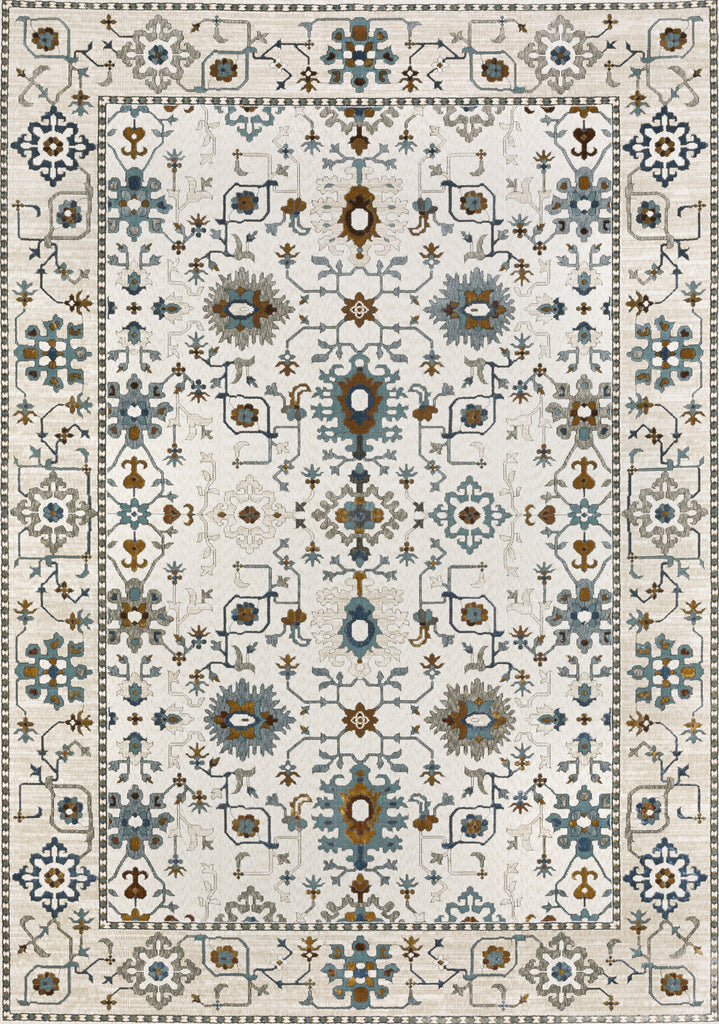 Oriental Weavers ELLINGTON ELL10 Ivory/ Blue Area Rug main image