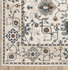 Oriental Weavers ELLINGTON ELL10 Ivory/ Blue Area Rug Corner Image