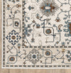 Oriental Weavers ELLINGTON ELL10 Ivory/ Blue Area Rug Corner Image