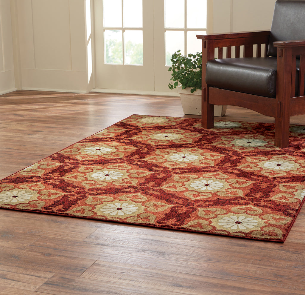 Oriental Weavers Emerson 5386G Amelia Medallion Area Rug Lifestyle Image Feature