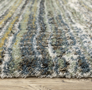 Oriental Weavers Galileo GAL07 Green/Blue Area Rug Pile Image