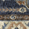 Oriental Weavers Gemma GEM02 Blue / Rust Area Rug Close-up Image