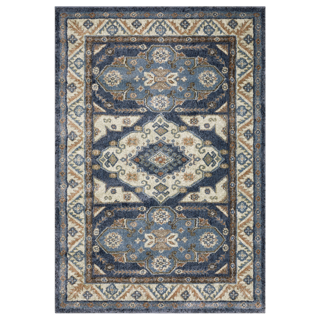 Oriental Weavers Gemma GEM02 Blue / Rust Area Rug main image