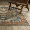 Oriental Weavers Gemma GEM03 Rust / Blue Area Rug Lifestyle Image Feature