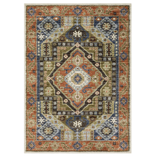 Oriental Weavers Gemma GEM03 Rust / Blue Area Rug main image