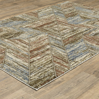 Oriental Weavers Gemma GEM04 Blue / Rust Area Rug Alternate Image