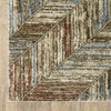Oriental Weavers Gemma GEM04 Blue / Rust Area Rug Corner Image