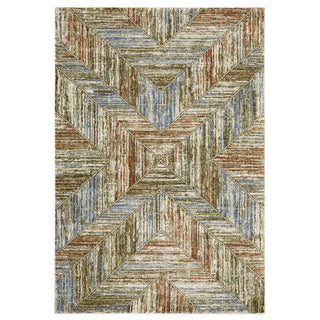Oriental Weavers Gemma GEM04 Blue / Rust Area Rug main image