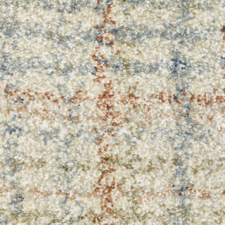Oriental Weavers Gemma GEM05 Rust / Green Area Rug Close-up Image