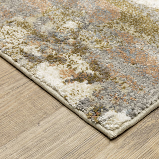 Oriental Weavers Gemma GEM07 Gold / Rust Area Rug Corner Image