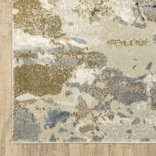 Oriental Weavers Gemma GEM07 Gold / Rust Area Rug Corner Image