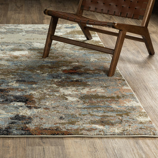 Oriental Weavers Gemma GEM07 Gold / Rust Area Rug Lifestyle Image Feature