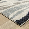 Oriental Weavers Gemma GEM09 Blue / Beige Area Rug Corner Image