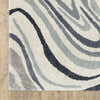 Oriental Weavers Gemma GEM09 Blue / Beige Area Rug Corner Image